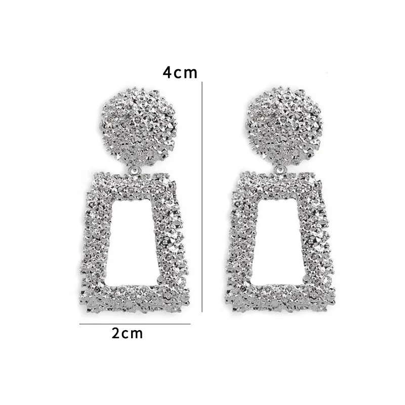 Fashion Statement Earrings Big Geometric Earrings For Women Hanging Drop Earing Women Jewelry Gift
