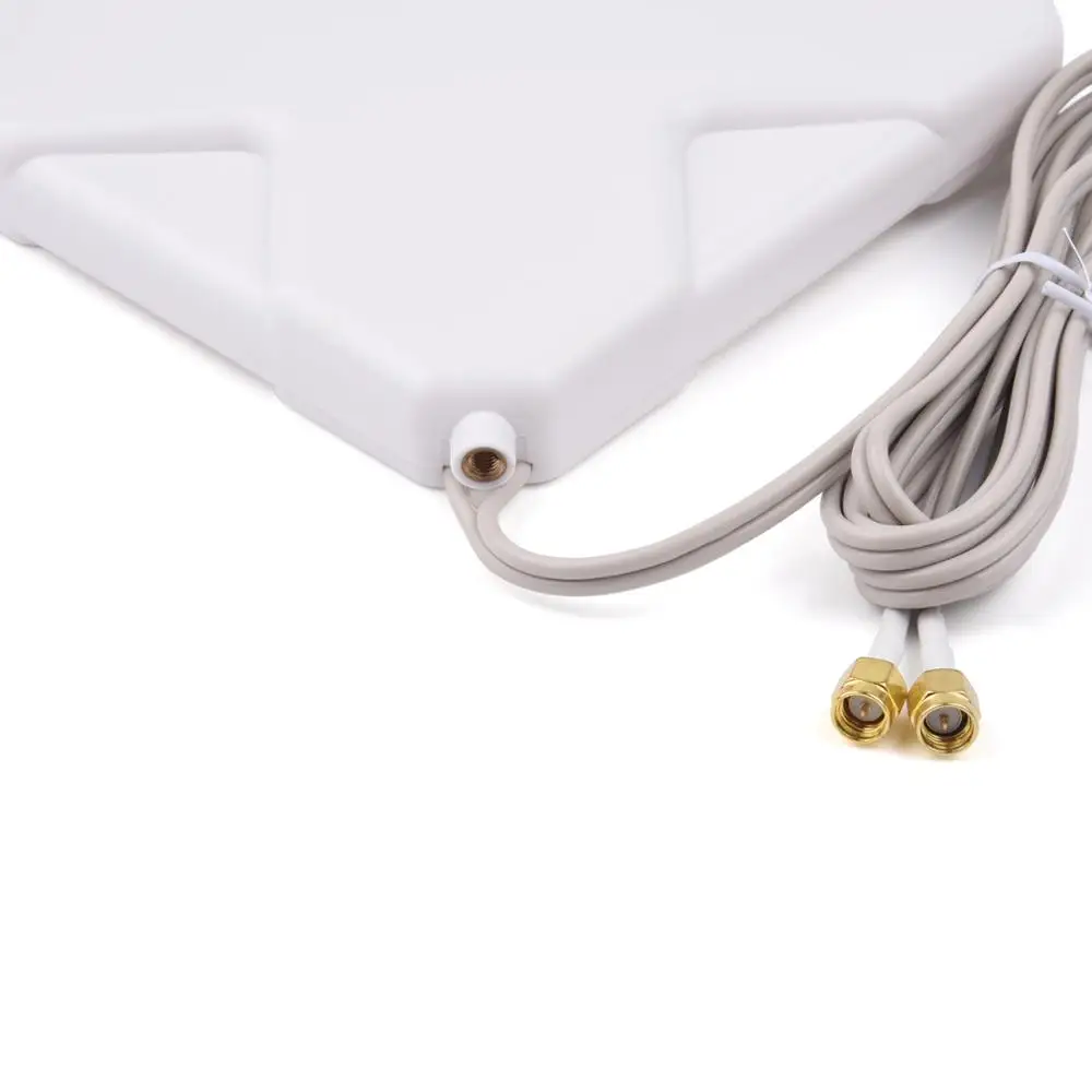 791-2690MHz Hi-Gain 35dBi Antenna 3G 4G LTE Outdoor Antenna RG174 2M/6.56ft Cable SMA Male Connector For 3G 4G Router Modem