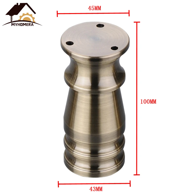 Color D 100mm Myhomera 80 мм-150 мм мебельные ножки, регулируемые ножки для шкафа, дивана, алюминиевый шкаф, журнальный чайный столик, ванная комната, защитная ножка - Цвет: Color D 100mm