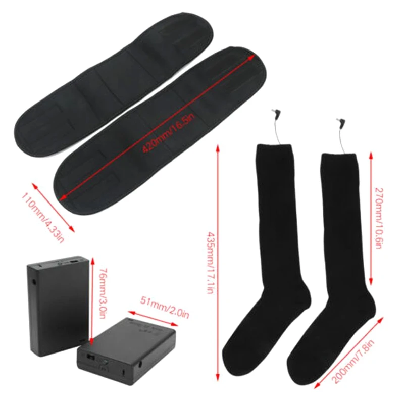 

Men Women Winter Warm Electric Heating Socks Battery Operated Heated Cotton Long Socks Electric Heating Thermal Stockings