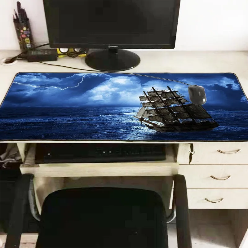 Игровой коврик для мыши Mairuige с большими краями игровой морской скоростью