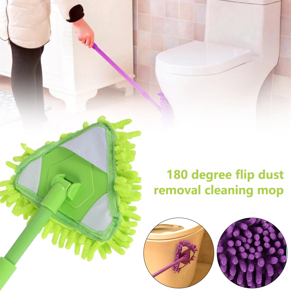 

1 Pcs Washing Mop Adjustable Handle Cleaning Mop for Cleaning Soft Chenille Broom Window Wash Mops Dust Remover Wax Brush