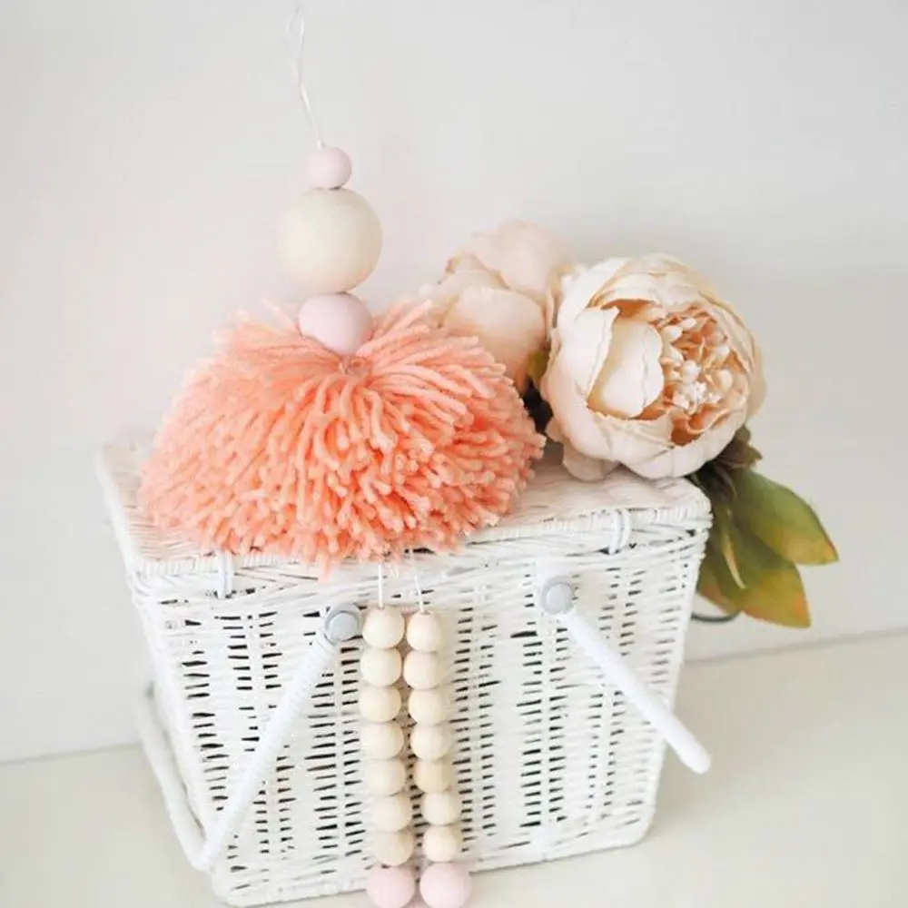 Балетная танцовщица деревянные бусины шарик для волос висячие украшения