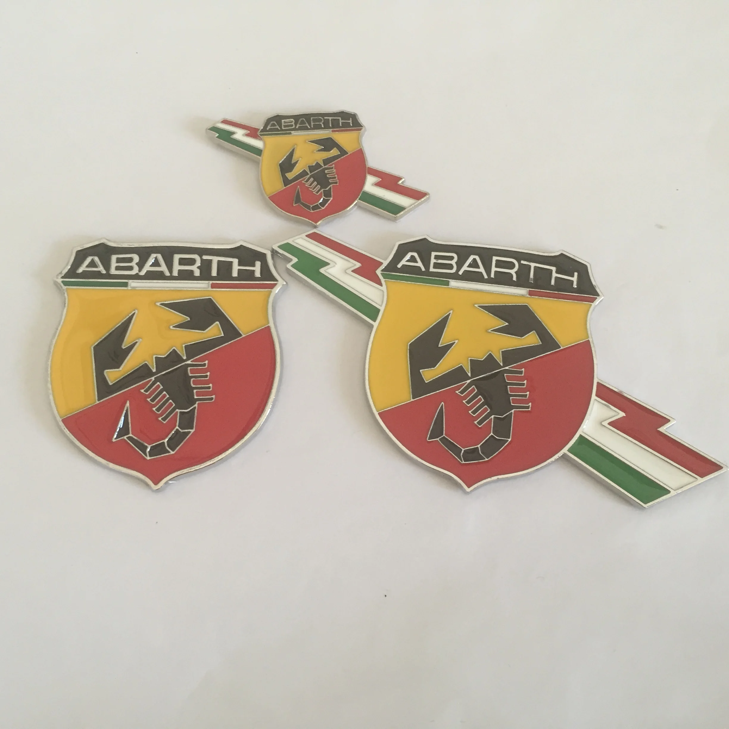 1 шт. 3D металла Скорпион Abarth 500 1000TC 1100 паук заднего наклейки на багажник автомобиля