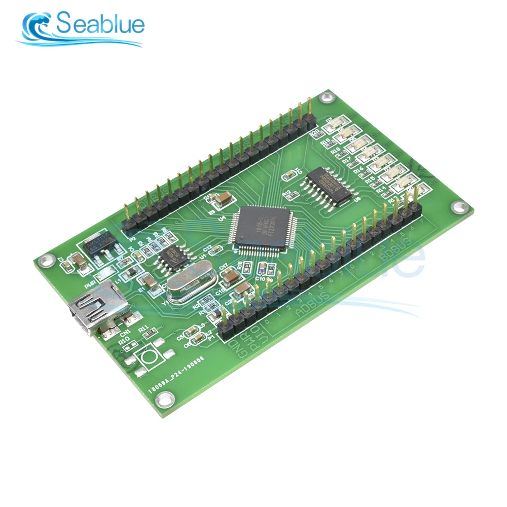 Макетная плата FT2232HL обучающая FT2232H Mini макетная высокоскоростной USB 2 0-SPI двойной