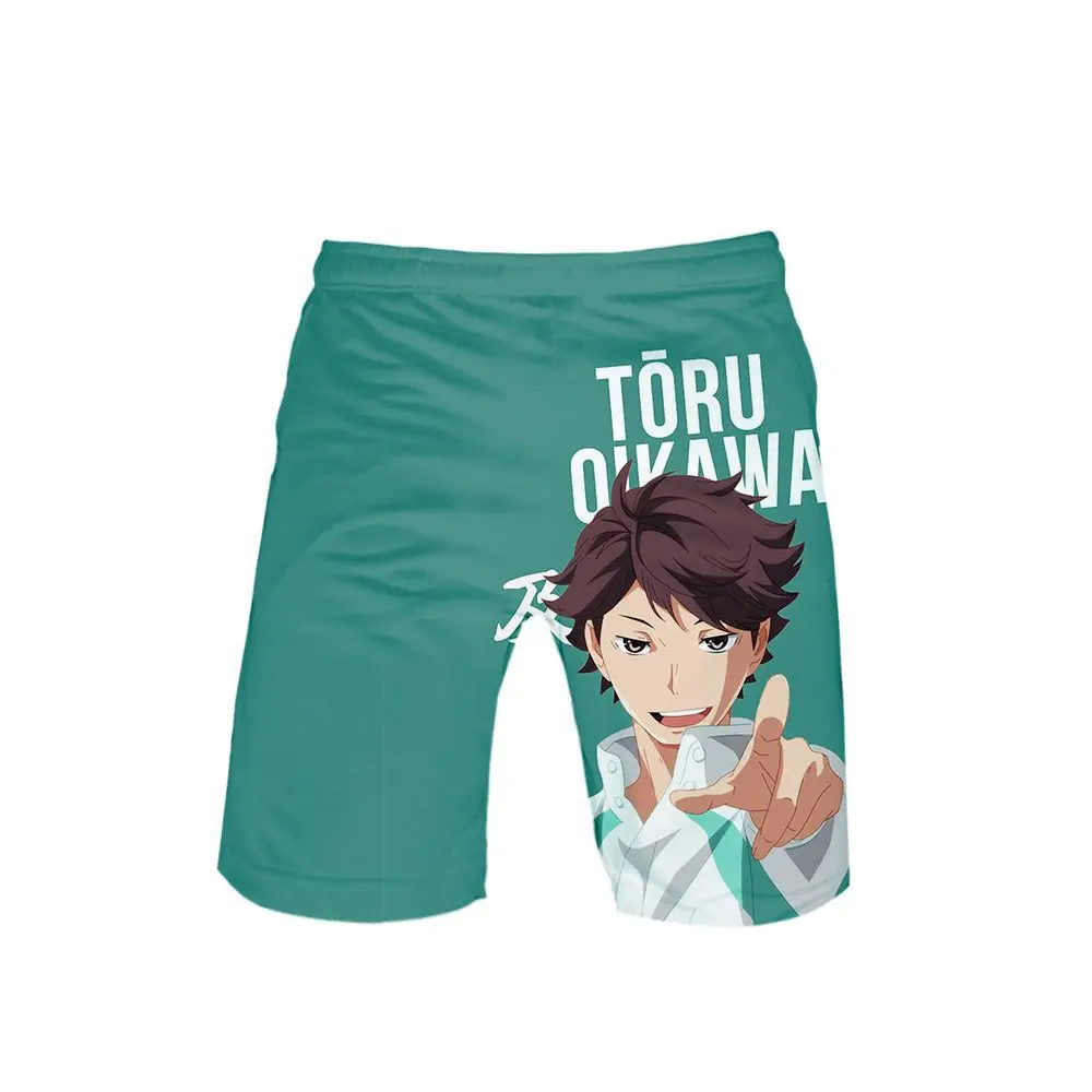 

3 to 14 years Kids Board Shorts Anime Haikyuu Print Swimwear Boys girls Karasuno High School Volleyball Club Beach Shorts