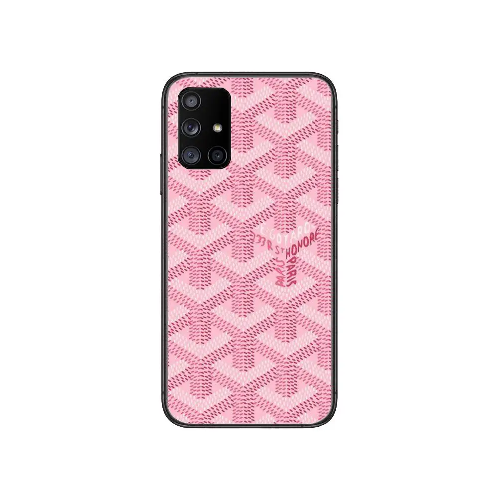 

G-Goyard design of pop art Phone Case Hull For Samsung Galaxy A 50 51 20 71 70 40 30 10 80 E 5G S Black Shell Art Cell Cove