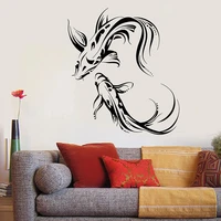 koi carp vinyl wall decal living room asian japanese fish buddhism wall stickers for shop kitchen decoration art murals w375