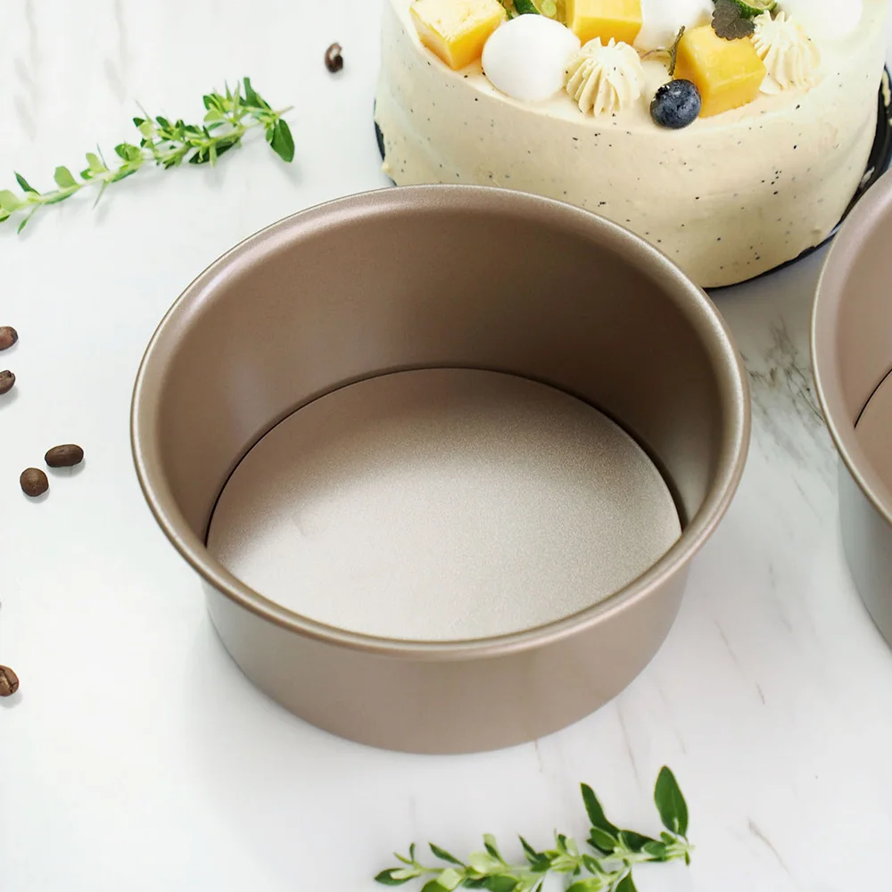 

6 Inch Baking Cake Mold Removable Round Base Tray Non Stick Baking Cake Pan Chiffon Cake Die DIY Cake Tool Cake Tin