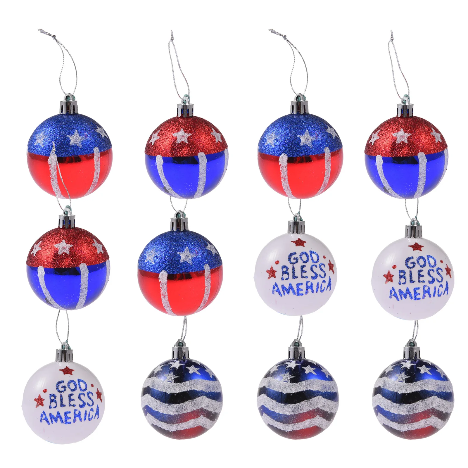 12 шт. июля 4th День Независимости подвесных шаров для занавесок украшения