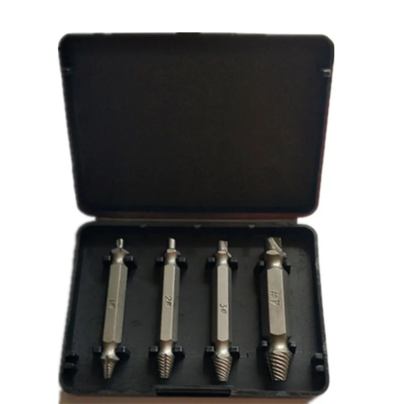 Набор сверл для извлечения поврежденных винтов 4 шт. | Инструменты