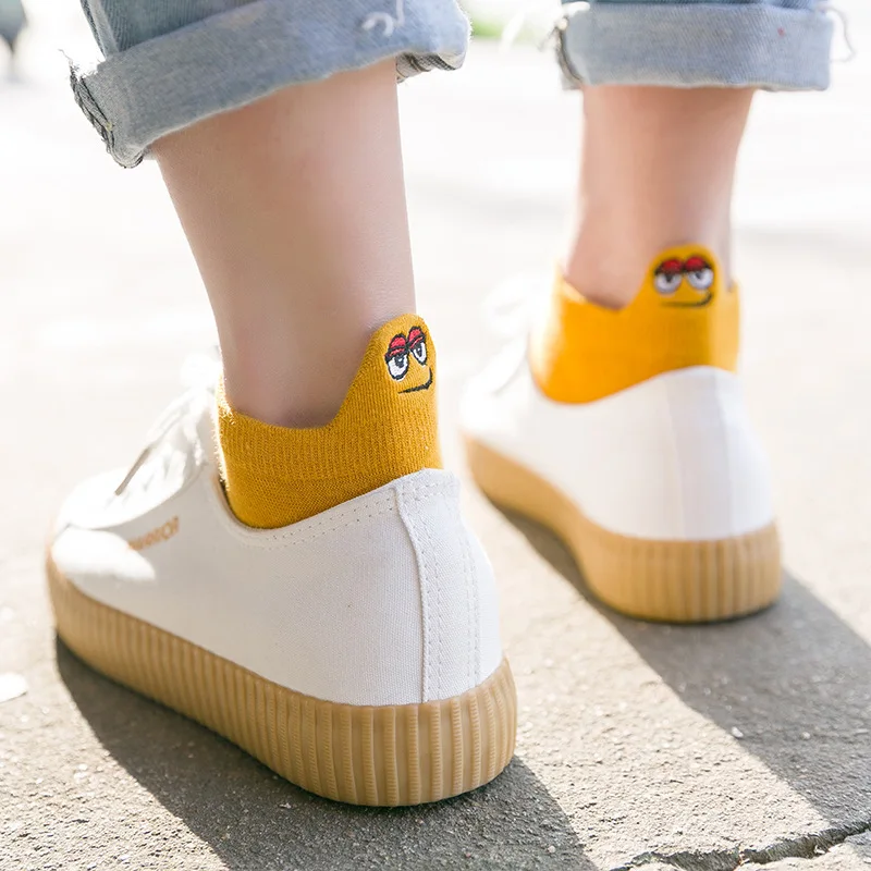 Новое поступление женские хлопковые носки короткие до Лодыжки Носки с рисунком