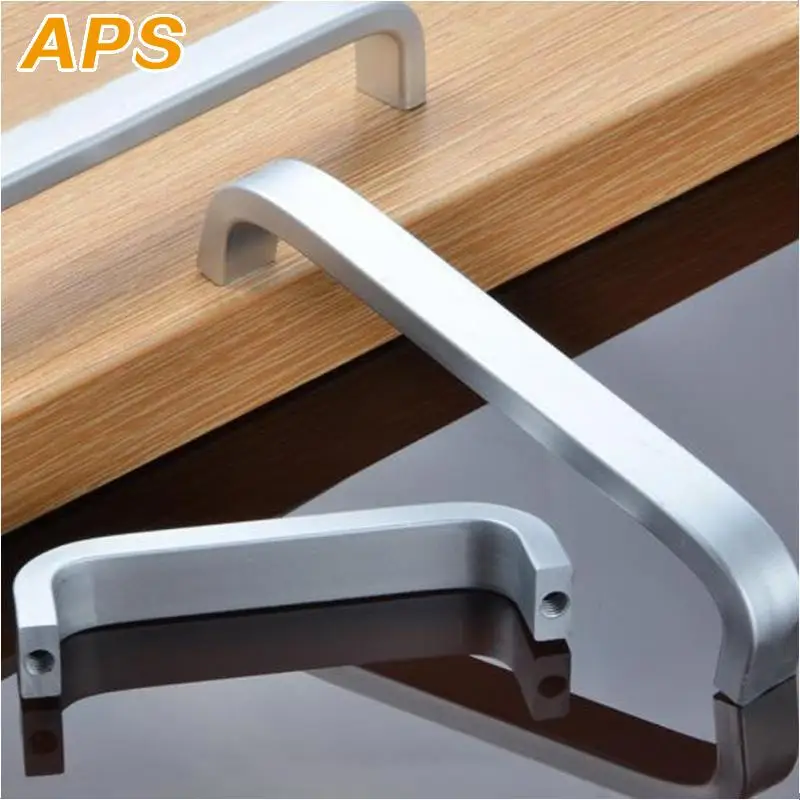 Алюминиевые ручки дверца кухонного шкафа прямые и для улучшения дома |