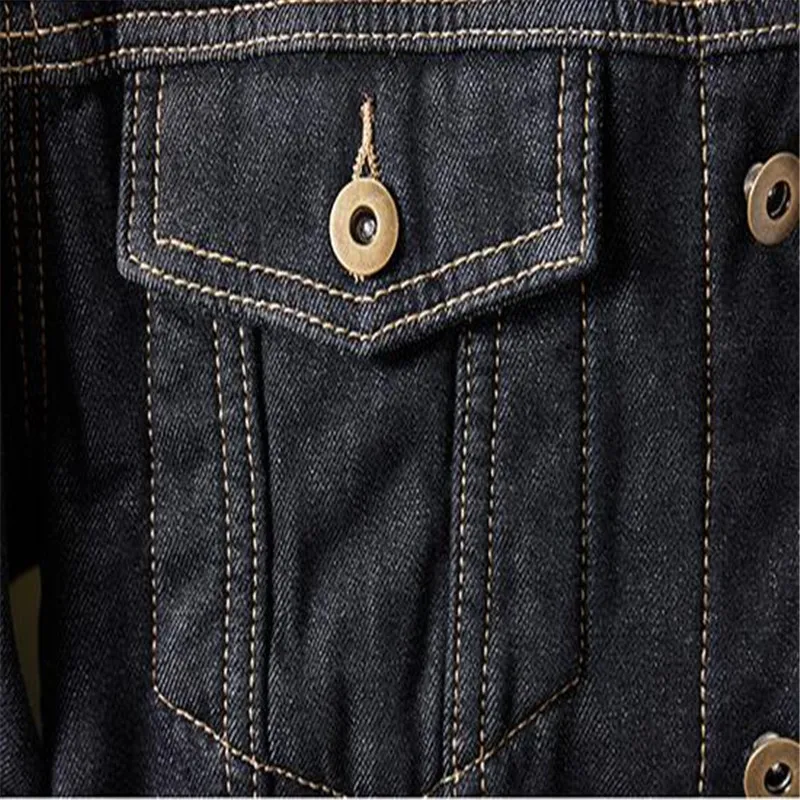 Winter Thick Plush Warm Denim Jacket 2021 New Vintage Casual Men Fashion Street Style Jean Jackets Outwear 5XL | Мужская одежда