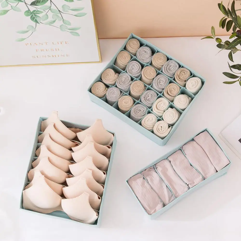 Коробка для хранения в шкафу 3 шт. сумка Портативная обувь бюстгальтера складная