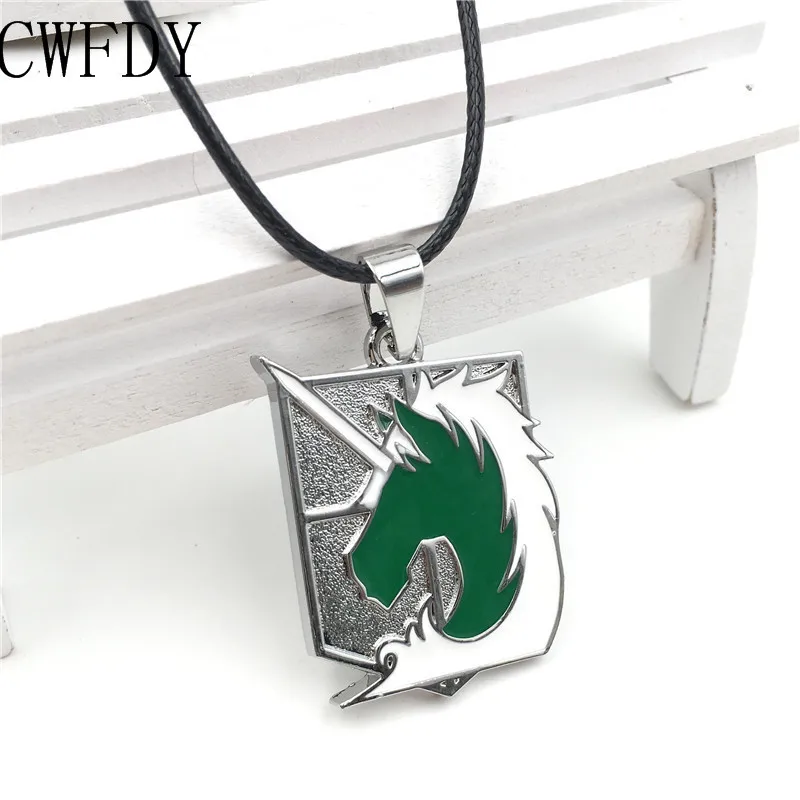 

Women Men Necklace Jewelry Wings Of Freedom Eren Scout Trainee Squad Pendant Attack On Titan Necklace Cosplay Accessories Gifts
