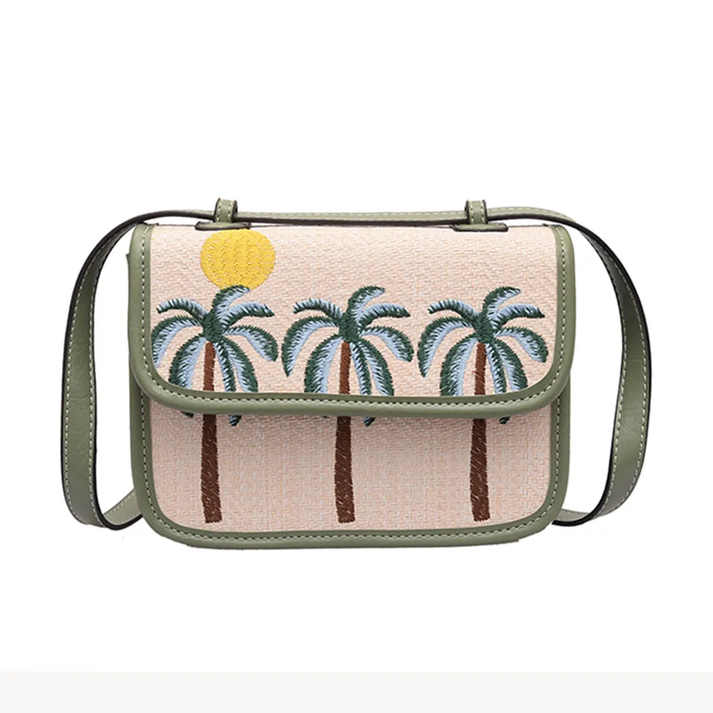 Женские сумки через плечо модные дикие одноцветные тканые водонепроницаемые