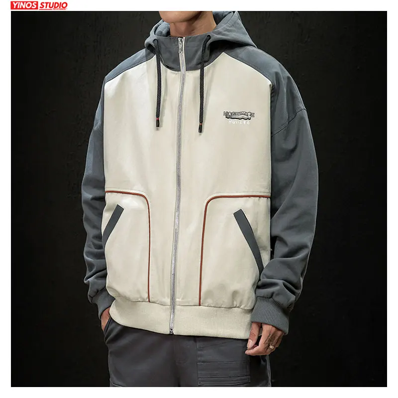 Прямая поставка Уличная Повседневная японская куртка с капюшоном на осень