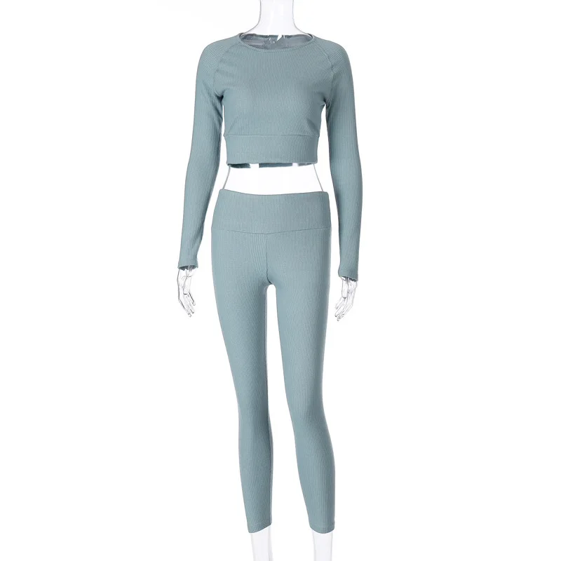 

Two Piece Set Women Clothing Juicy Coutoure Tracksuit 2021 Spring Fashion Long Sleeve Crop Top And Pants Y2k Workout Sport Femme