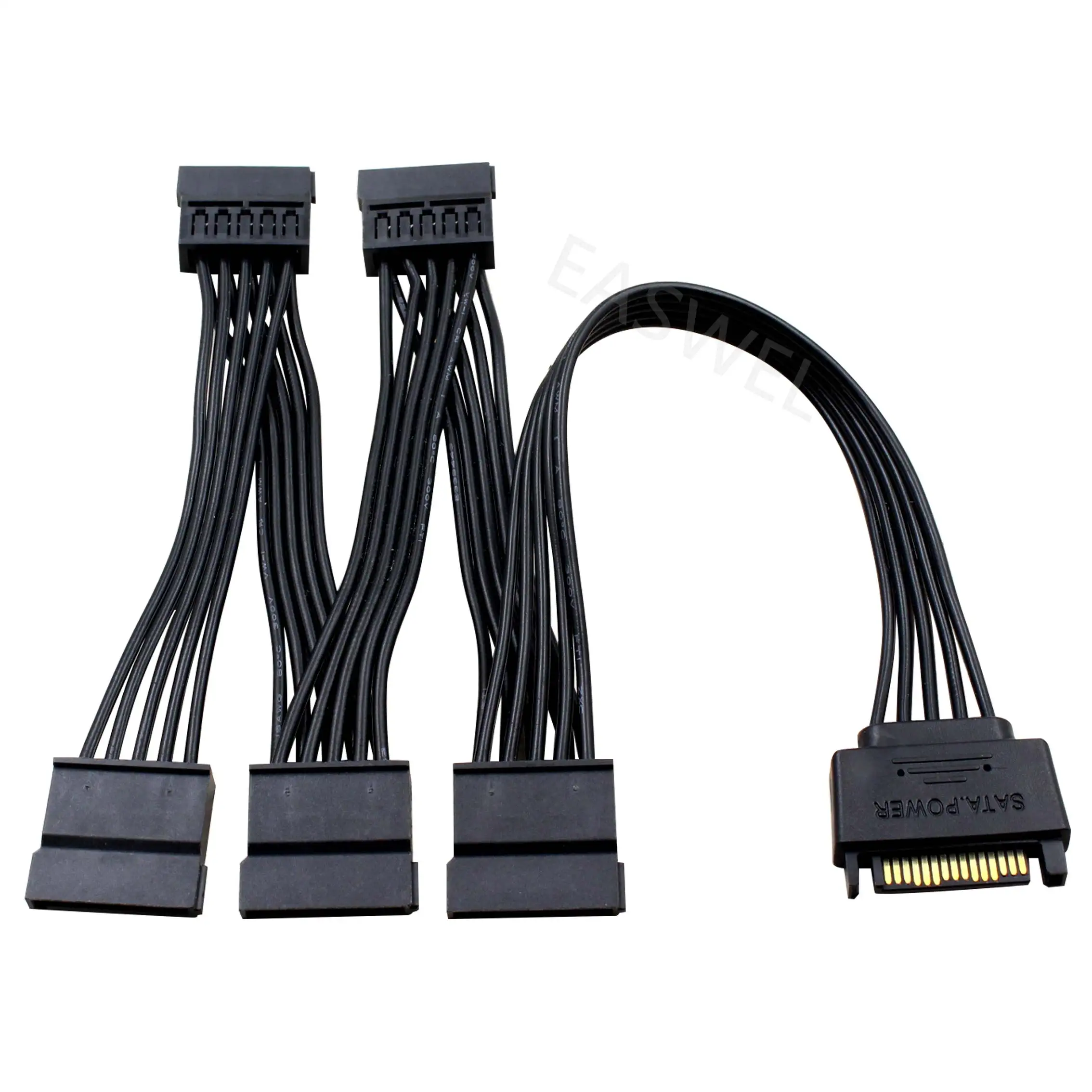 15pin SATA 1 Male To 5 Female Splitter Hard Drive HDD SSD Power Adapter Cable LD | AC/DC Adapters