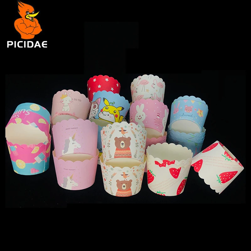 Круглая Бумажная чашка для выпечки тортов форма неприлипающая коробка бумажный