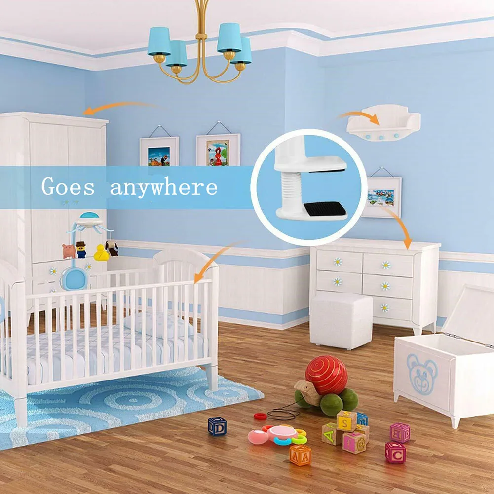 

Baby Monitor Holder Stand Camera Mount No Drilling Multifunctional With Strap Lazy Universal Long Arm Flexible Safer Shelf