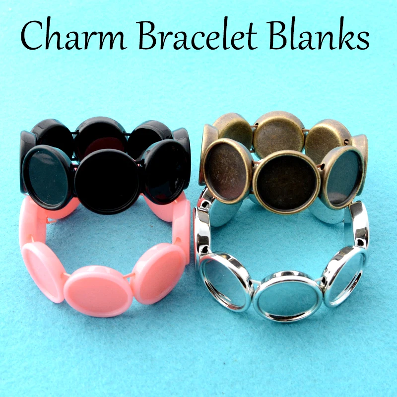 10 шт.-18x25 мм основа для браслета Круглый квадратный овальный браслет изготовления