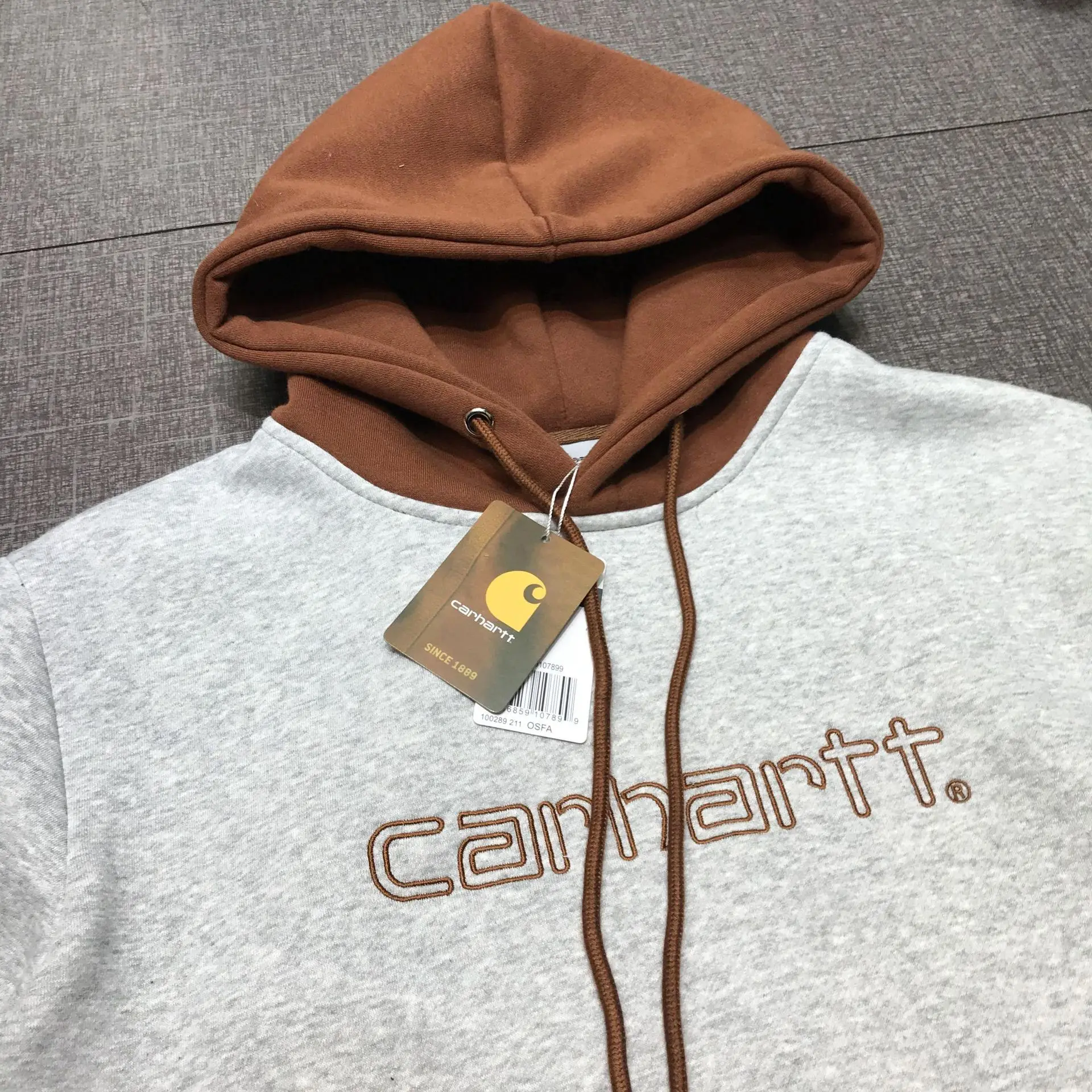 

Plus Velvet Couple Hoodie New Trend Fashion Comfort High Street Casual 2021 Winter Stitching Printed Cotton Style Hooded Collar