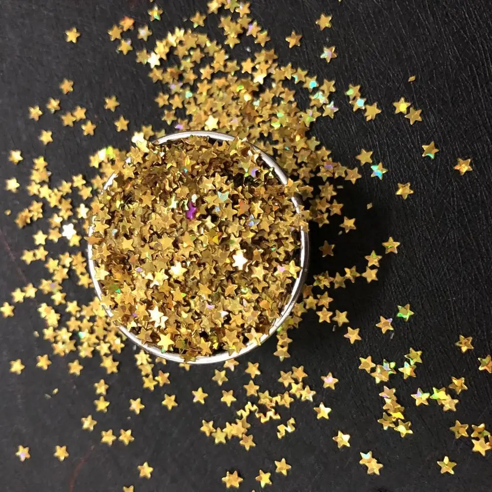 gold 10 г/упак. 3 мм до 4 мм звезда блесток наполнитель DIY лук и ремесло материал ручной работы - Цвет: gold