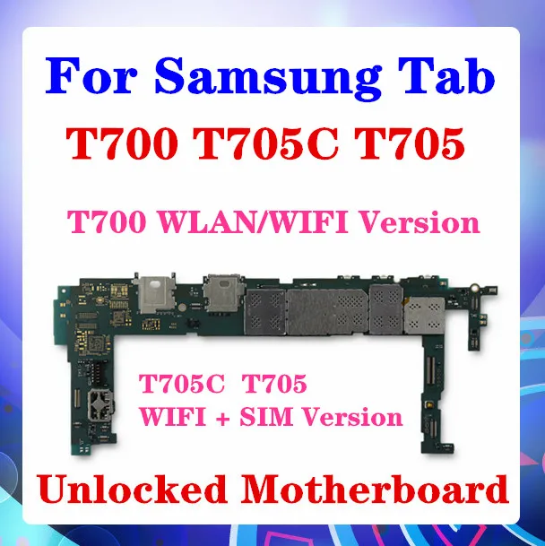 Для Samsung Galaxy Tab S T700 T705C T705 материнская плата Android OS WIFI версия поддержка + SIM