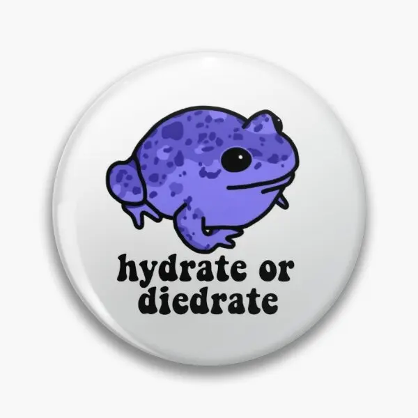 Мягкая булавка для кнопки Hydrate или Diedrate в виде лягушки забавная Женская лацкана