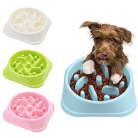 fun slow feeder anti choke dog food bowl nonslip pet eat slow feeding bowls large medium small dogs interactive maze dishes