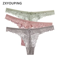 hollow out lace g string women sexy solid colors thong low waist t back seamless comfortable panties underwear large size