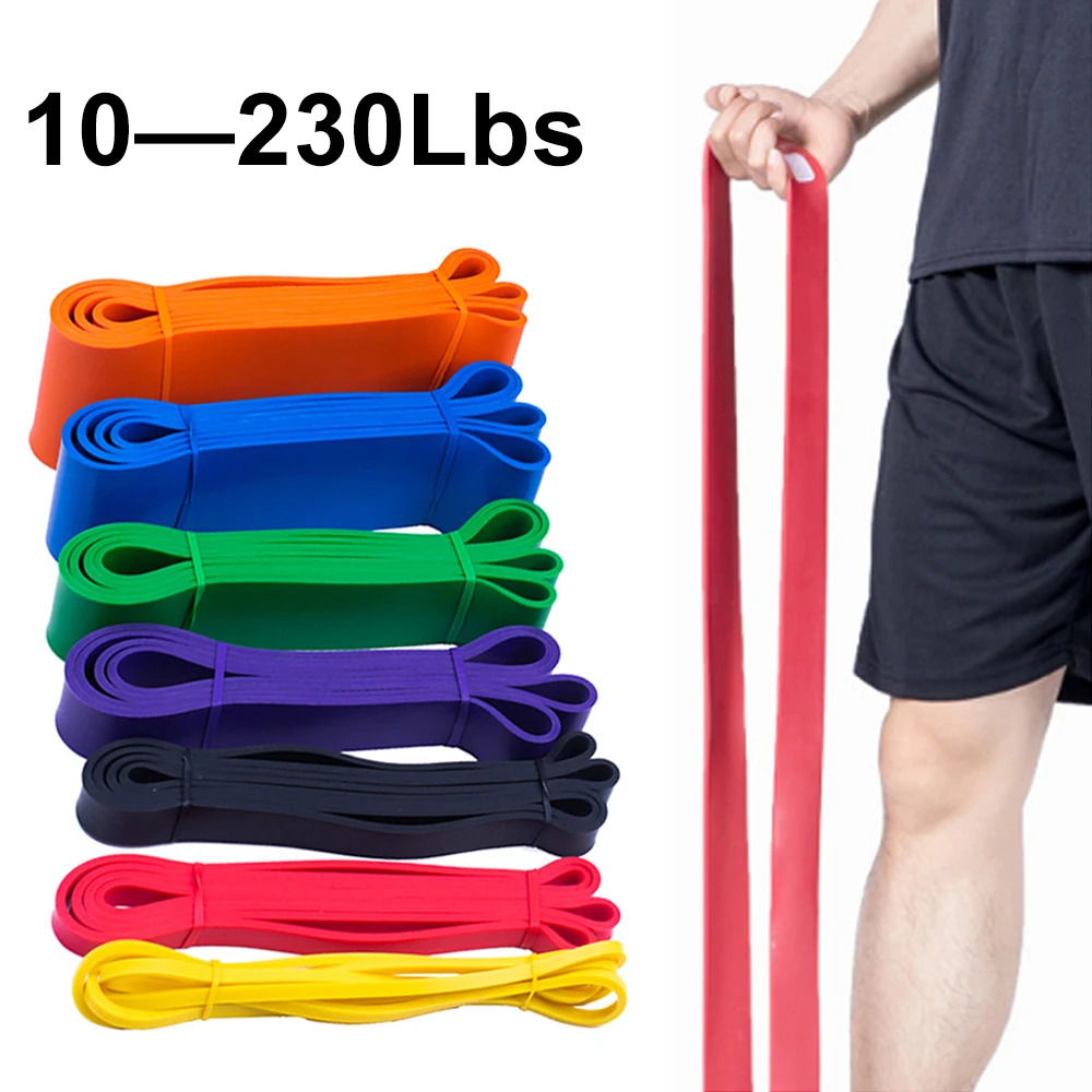 

Unisex Fitness 208cm Rubber Resistance Bands Yoga Band Pilates Elastic Loop Crossfit Expander Strength gym Exercise Equipment