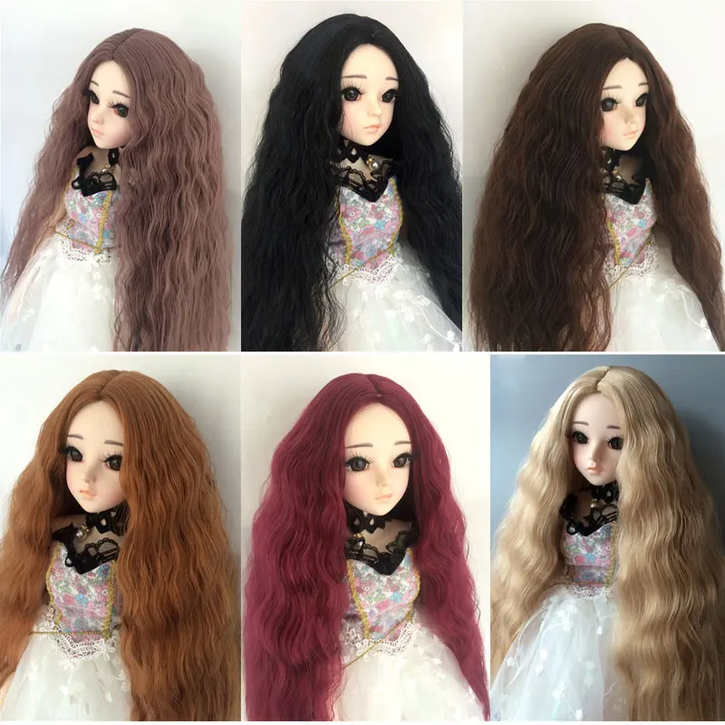 BJD sd 1/3 1/4 1/6 1/8 1/12 male and female doll wig part instant noodle roll doll curl wig doll accessories