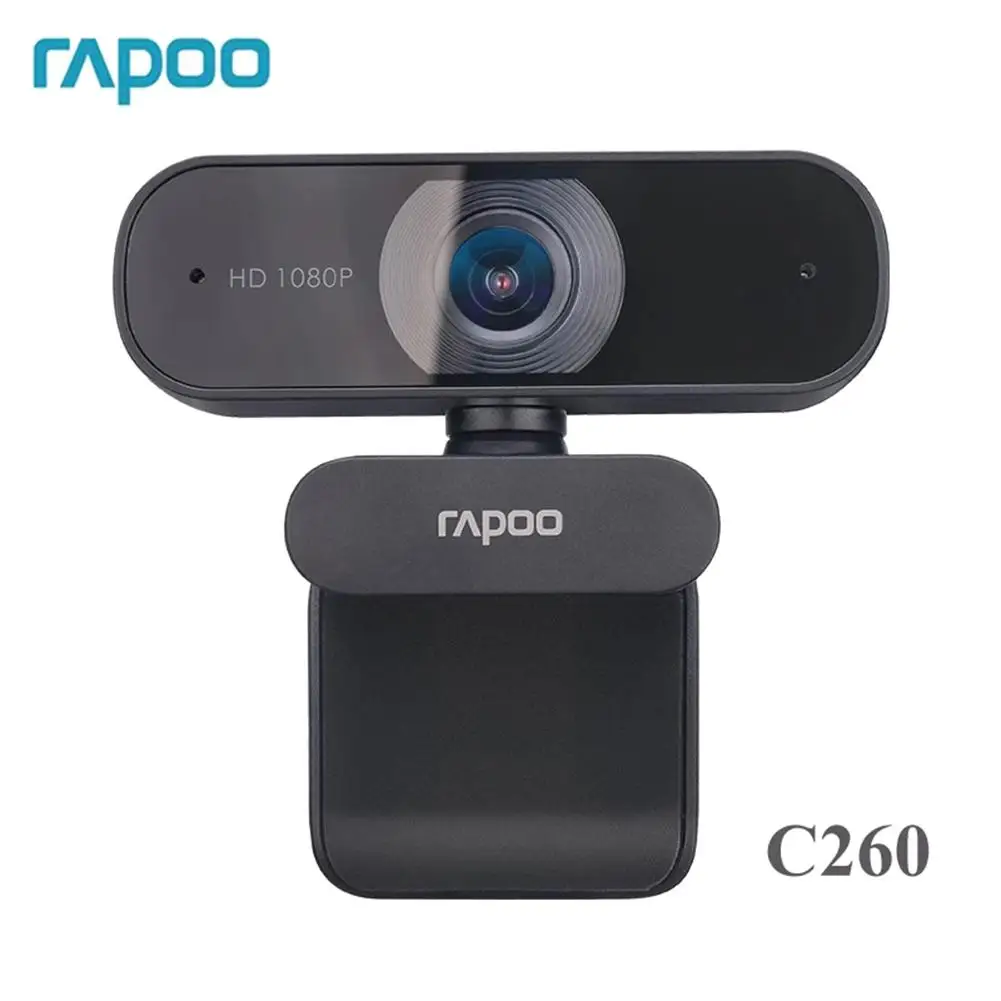 

Веб-камера Rapoo C260 HD 1080P с микрофоном, поворотная