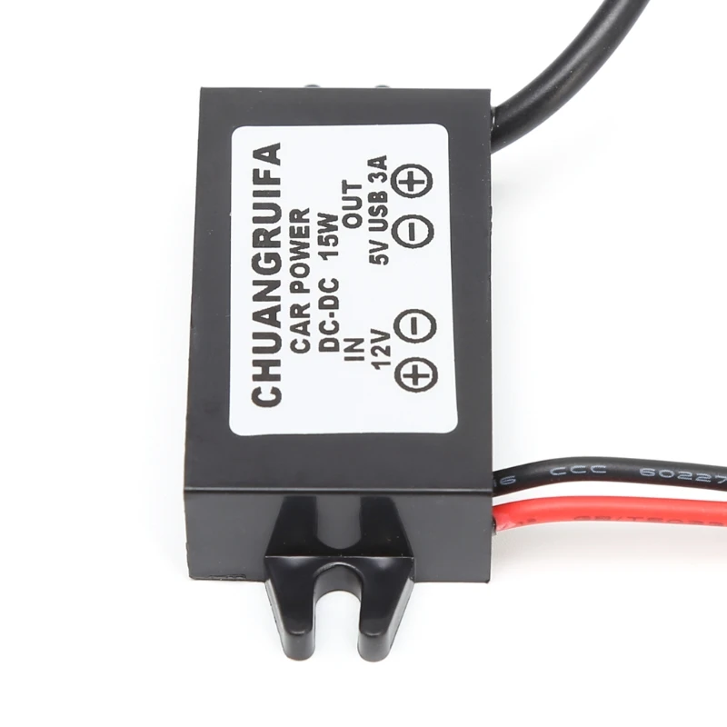 

C5AD Car Charge DC Converter Module 12V To 5V Micro USB Output Power Adapter 3A 15W
