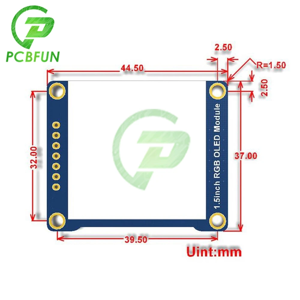 

1.5 Inch 65K RGB OLED 4B Display Expansion Board Module 128x128 SSD1351 SPI I2C IIC for Raspberry Pi LCD Screen Board 3.3V-5V