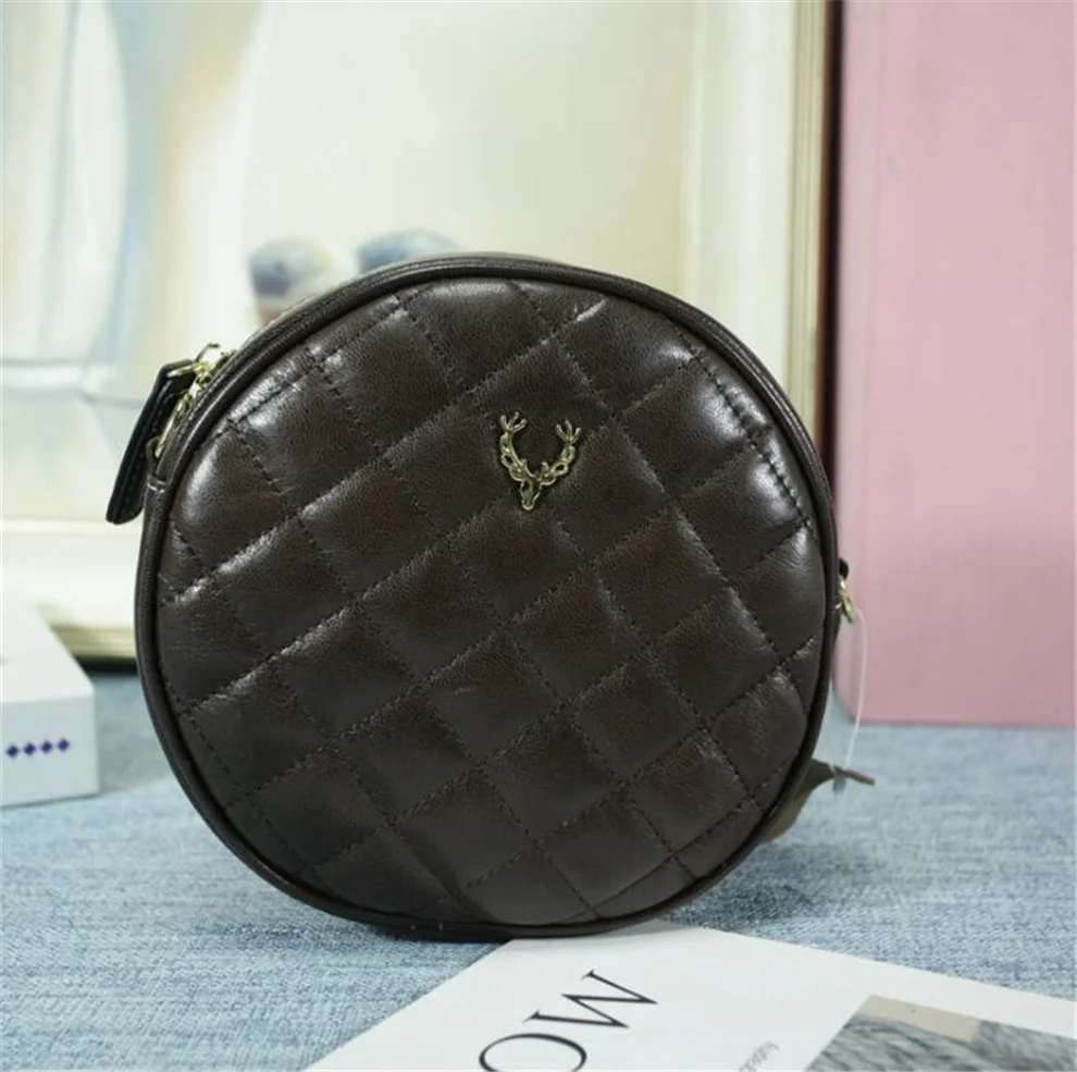 

Hot Sold Fashion Genuine Leather Top Quality Women Shoulder Bag diamond chain Small garden package