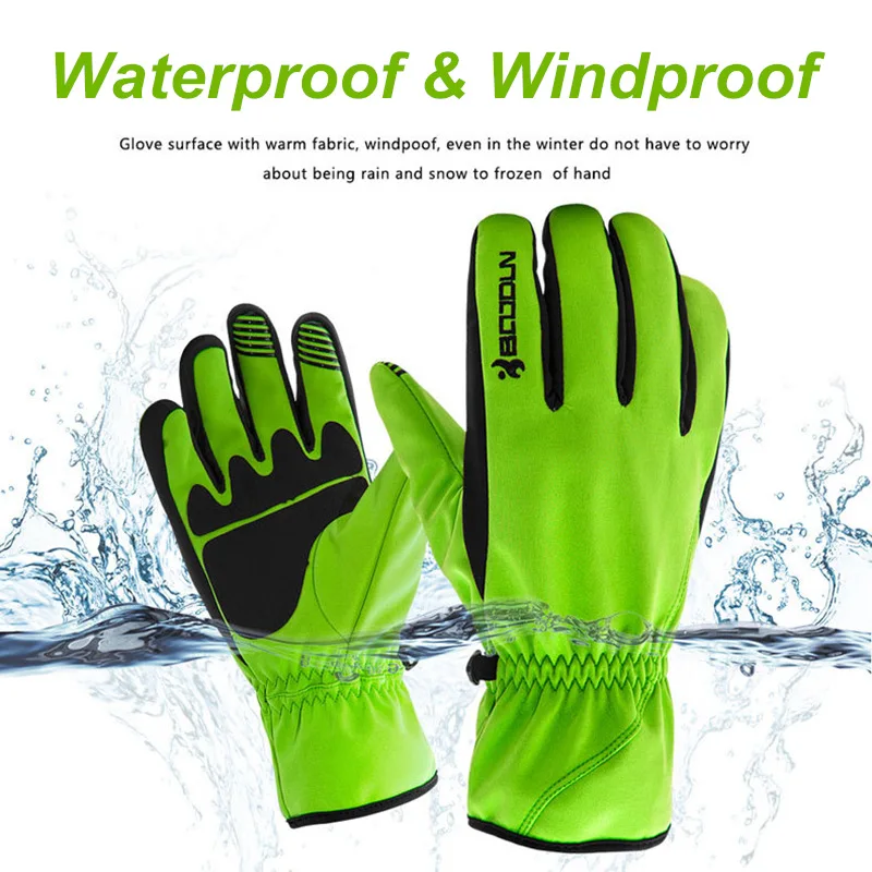 Лыжные перчатки BOODUN теплые дышащие на флисе для мужчин и женщин занятий