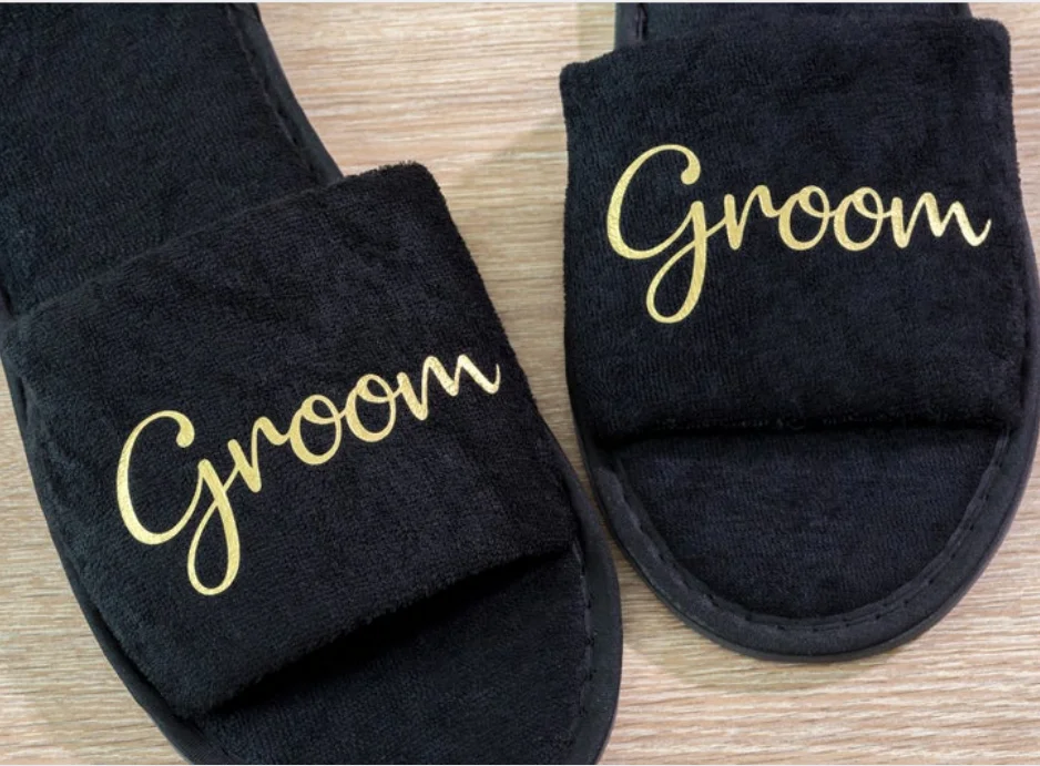 Индивидуальные Тапочки для подружки невесты свадебные тапочки жениха и вечерние