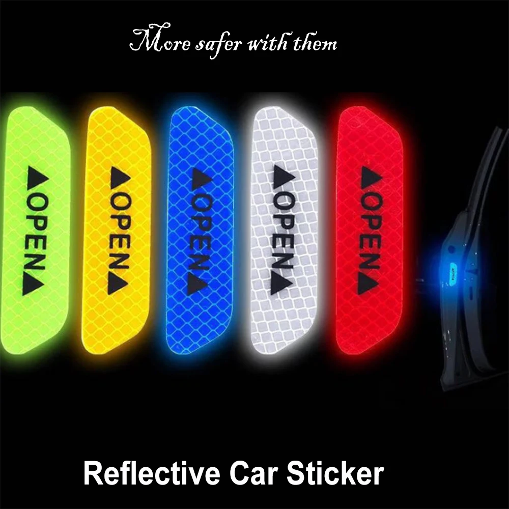 2 шт. светоотражающие наклейки на двери и велосипеда|Наклейки автомобиль| |