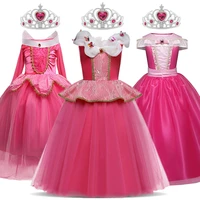 girls princess costume kids halloween carnival christmas party cosplay dress up children disguise robe fille