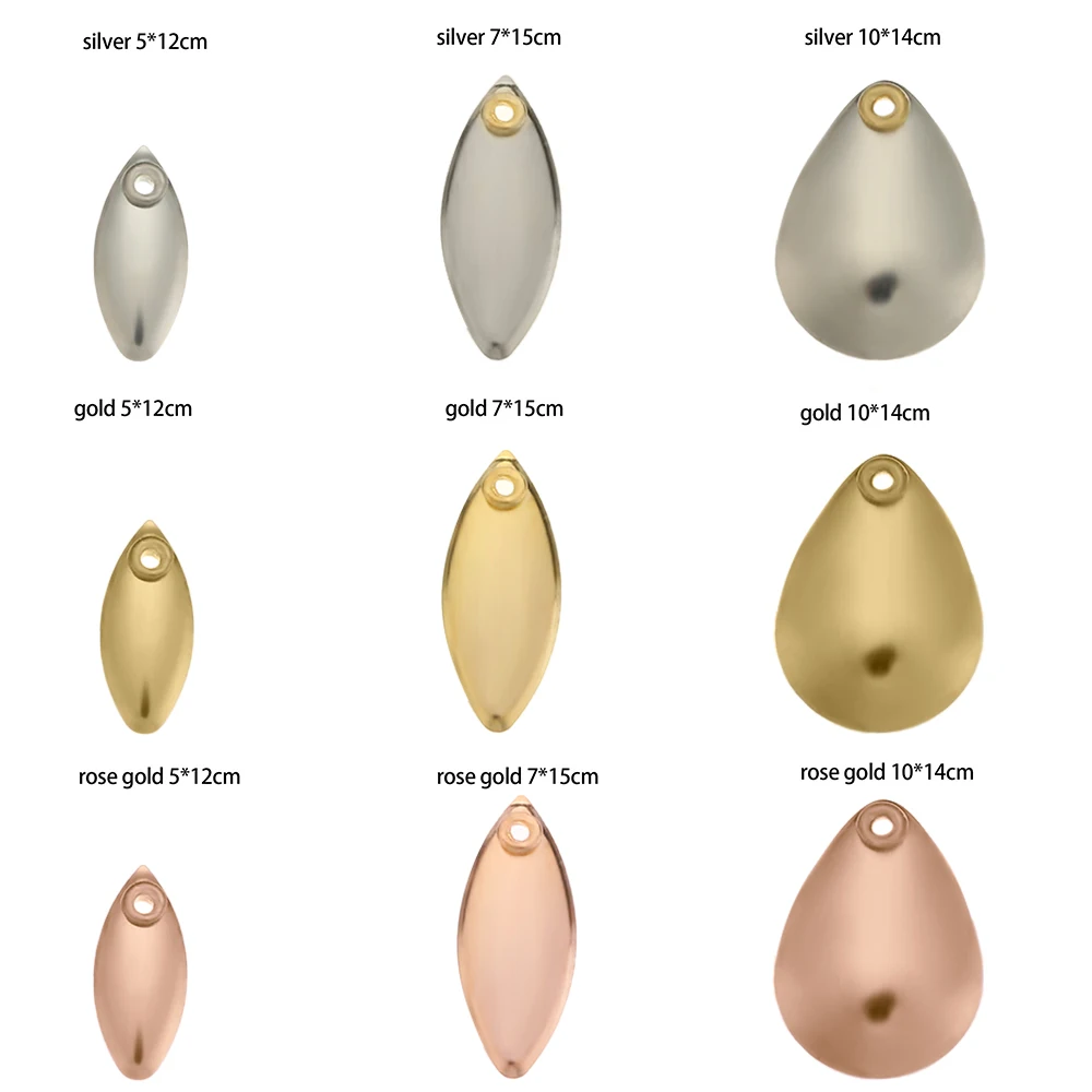 10 шт. Золотая Серебряная медная блесна нахлыстовая рыболовная приманка Спиннер