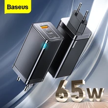 Baseus 65W GaN USB Type C Charger Quick Charge QC PD 4.0 3.0 PD Fast Charging Wall Charger for iPhone 12 Pro Max Xiaomi Macbook