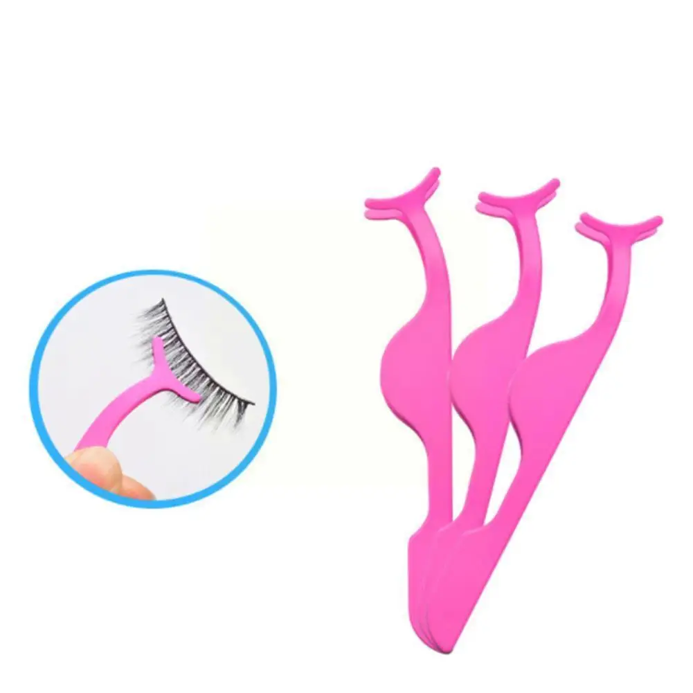 

Steel False Eyelash Tweezers Bulk Sale Fake Custom Logo Applicator Lash M5S4