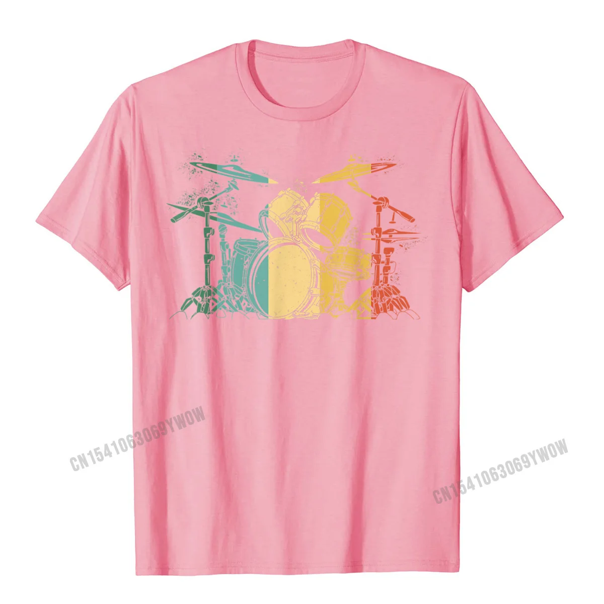Винтажный комплект барабанщиков забавная футболка в стиле Харадзюку Хлопковая