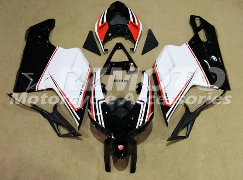 

Комплект обтекателей для литья под давлением из АБС-пластика, 4 подарка, подходит для Ducati 848 evo 1098 1198 1198s 2007 2008 2009 2010 2011 2012, белый и черный