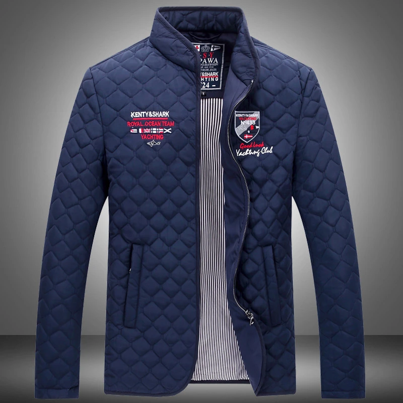 

New Autumn Winter Men's Long Sleeve Coat Loose Cotton Clothing Zipper Jacket Shark Brand Casual Male Warm Outwear Plus Size 4XL