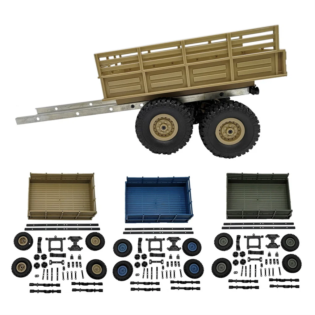 

Plastic RC Trailer DIY Parts Portable Detachable Automobile Tire Parts Replace Accessory Replacement for WPL B14 B14K